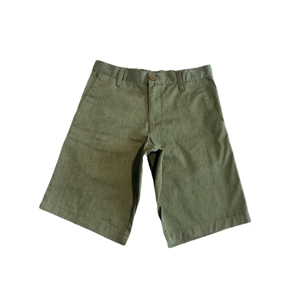 Sub Culture Chino Shorts Olive Green Size 28